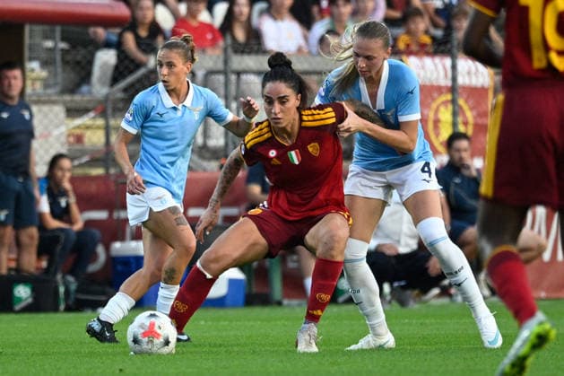 SOCCER - Women s Serie A - AS Roma vs. SS Lazio Women Photo by IPA ABACAPRESS.COM89266071 - Martina Piemonte of A.S. Roma Femminile during the Serie A Women s match between A.S. Roma Femminile and Lazio Women at Tre Fontane Stadium in Rome on October 3, 2026. Rome Italy  Copyright: xIPAxSport ABACAx