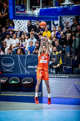 BB-1BL Herren Syntainics MBC - Ratiopharm Ulm Jaylen Sims (Ratiopharm Ulm) waehrend der Saison 2026-2027 in der 1. EasyCredit Bundesliga am 4. Spieltag zwischen Syntainics MBC und Ratiopharm Ulm in der Stadthalle Weissenfels am 3. October 2026 in Weissenfels, Sachsen Anhalt, Deutschland