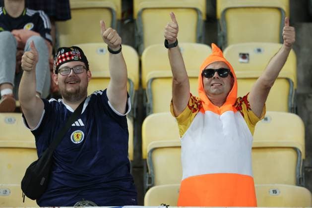Scotland fans ahead of kick-off. North Macedonia v Scotland, UEFA Nations League, Football, Nacionalna Arena Tose Proeski, Skopje, North Macedonia - 03 Oct 2026Skopje Nacionalna Arena Tose Proeski North Macedonia  Copyright: xNikolaxKrstic Shutterstockx 17184131an