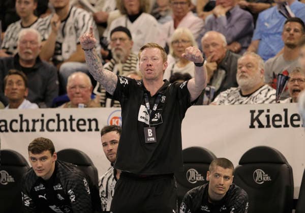 Foto : Kiels Trainer Börge LUND Handball Herren 1. Bundesliga am Sa. 03.10.2026 THW Kiel - VfL Gummersbach
