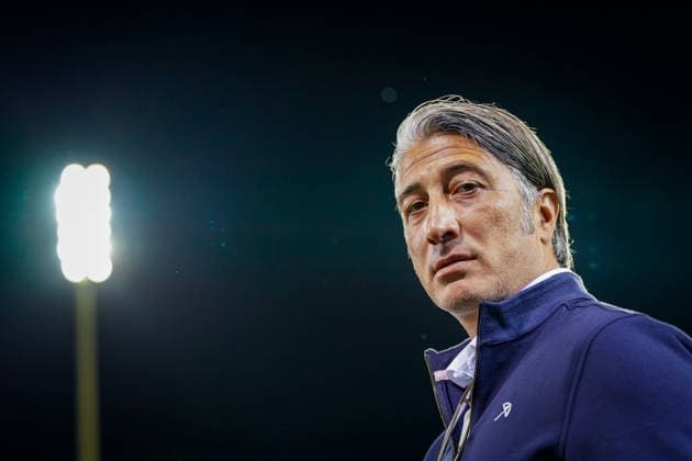Fussball UEFA Nations League 2026 - 2027, 3. Spieltag - Schweiz vs Slowenien - Thermoplan Arena (Luzern): Murat Yakin (Schweiz, Trainer) Mimik, Gesichtsausdruck, Emotion Copyright: xJOERANxSTEINSIEKx
