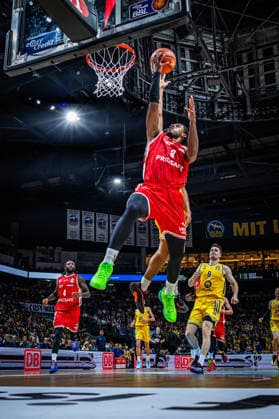 Basketball Berlin 03.10.2026 Saison 2026 2027 EasyCredit BBL 1. Bundesliga Männer, Herren Alba Berlin - BMA365 Bamberg Baskets Jordan Wright (Bamberg, No.03)