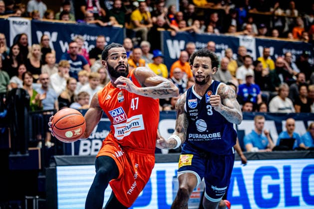 BB-1BL Herren Syntainics MBC - Ratiopharm Ulm Marvin Heckel (Ratiopharm Ulm) waehrend der Saison 2026-2027 in der 1. EasyCredit Bundesliga am 4. Spieltag zwischen Syntainics MBC und Ratiopharm Ulm in der Stadthalle Weissenfels am 3. October 2026 in Weissenfels, Sachsen Anhalt, Deutschland
