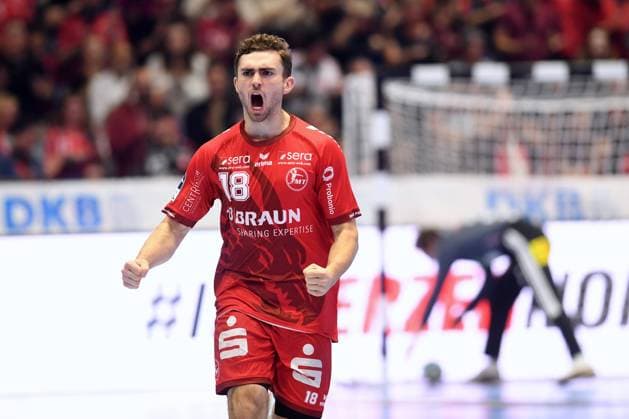 Jubel bei Florian Drosten (MT Melsungen 18) , GER, MT Melsungen - TSV Hannover-Burgdorf, Handball, 1. Bundesliga, 7. Spieltag, Saison 2026 2027, 03.10.2026, GER, MT Melsungen - Hannover-Burgdorf, Handball, 1. Bundesliga, 7. Spieltag, Saison 2026 2027, 03.10.2026 Kassel Copyright: xEibner-Pressefotox xRolandxSippelx EP_RSL