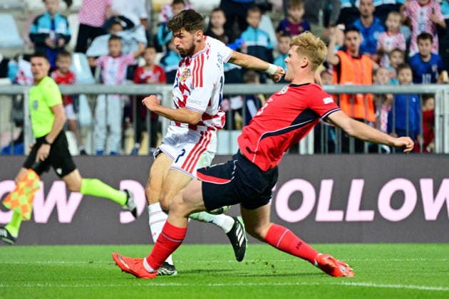 Croatia, Rijeka, 03.10.2026. Rujevica Stadium. UEFA Nations League, football match: Croatia - England. In the photo: Petar Sucic. Photo: Damir Krajac CROPIX Copyright: xxDamirxKrajacx hrvatska_engleska76-031026