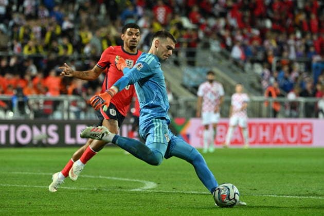 Croatia, Rijeka, 03.10.2026. Rujevica Stadium. UEFA Nations League, football match: Croatia - England. In the photo: Dominik Livakovic. Photo: Damir Krajac CROPIX Copyright: xxDamirxKrajacx hrvatska_engleska87-031026