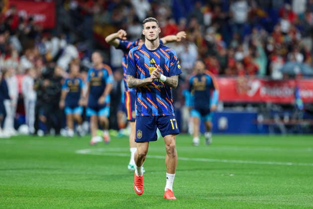 October 3, 2026, Oviedo, Asturias, Spain: Roberto Fernandez of Spain warms up during the UEFA Nations League 2026 27 group phase match between Spain and Czech Republic at Carlos Tartiere stadium on October 03, 2026, in Oviedo, Spain. Oviedo Spain - ZUMAa181 20261003_zaa_a181_079 Copyright: xIrinaxR.xHx