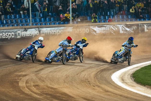 Lublin 03.10.2026 Zuzel. DMP - Druzynowe Mistrzostwa Polski 2026, runda 18 - mecz o 3 miejsce. PGE Ekstraliga sezon 2026. --- Speedway. Round 18 - 3rd place match. PGE Extraleague season 2026: Orlen Oil Motor Lublin - Fogo Unia Leszno. Persons shown: Keynan Rew, Bartosz Zmarzlik, Benjamin Cook, Fredrik Lindgren Fot. Kazimierz Kozuch Arena Akcji NEWSPIX.PL --- newspix.pl POLAND OUT! 
