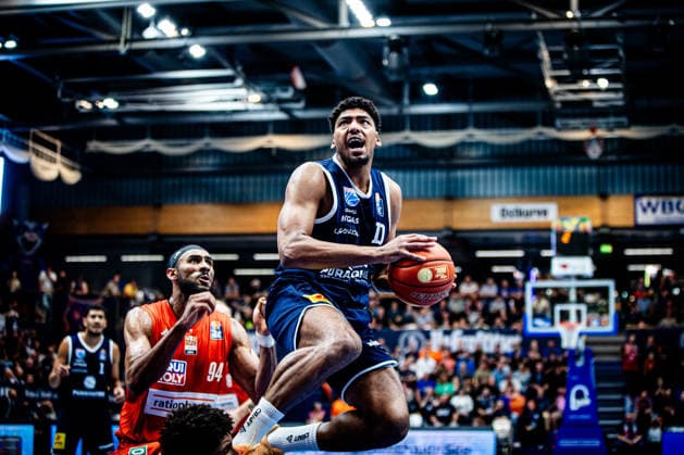 BB-1BL Herren Syntainics MBC - Ratiopharm Ulm Kostja Mushidi (Syntainics MBC) waehrend der Saison 2026-2027 in der 1. EasyCredit Bundesliga am 4. Spieltag zwischen Syntainics MBC und Ratiopharm Ulm in der Stadthalle Weissenfels am 3. October 2026 in Weissenfels, Sachsen Anhalt, Deutschland