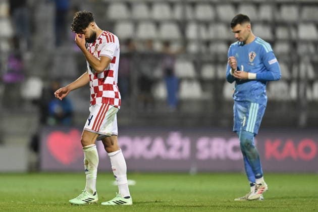 Croatia v England - UEFA Nations League 2026 27 Group A3 MD3 RIJEKA, CROATIA - OCTOBER 3: Josko Gvardiol of Croatia reacts after Croatia lost during the UEFA Nations League 2026 27 group phase match between Croatia and England at Stadion HNK Rijeka on October 3, 2026 in Rijeka, Croatia.  IgorxSoban PIXSELL
