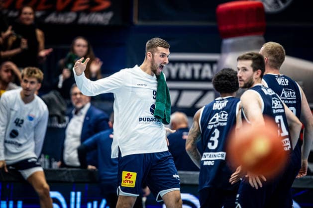 BB-1BL Herren Syntainics MBC - Ratiopharm Ulm Kresimir Nikic (Syntainics MBC) waehrend der Saison 2026-2027 in der 1. EasyCredit Bundesliga am 4. Spieltag zwischen Syntainics MBC und Ratiopharm Ulm in der Stadthalle Weissenfels am 3. October 2026 in Weissenfels, Sachsen Anhalt, Deutschland