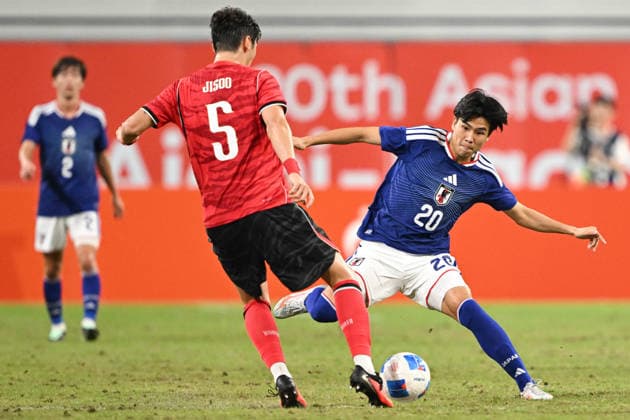 South Korea v Japan - 20th Asian Games Aichi-Nagoya TOYOTA, JAPAN - OCTOBER 03: ISHIBASHI Sena 20 of Japan in action during the Football Men s Final Match between South Korea and Japan on day fourteen of the 20th Asian Games Aichi-Nagoya at Toyota Stadium on October 03, 2026 in Toyota, Aichi, Japan. Stringer Anadolu Tokyo Japan. Editorial use only. Please get in touch for any other usage.  Copyright: x2026xAnadoluxStringerx