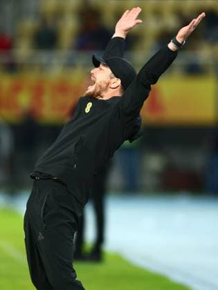 Scotland Head Coach Sebastien Pocognoli gestures on the touchline. North Macedonia v Scotland, UEFA Nations League, Football, Nacionalna Arena Tose Proeski, Skopje, North Macedonia - 03 Oct 2026Skopje Nacionalna Arena Tose Proeski North Macedonia  Copyright: xNikolaxKrstic Shutterstockx 17184131gs