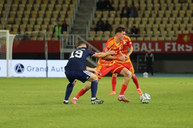 North Macedonia v Scotland - UEFA Nations League SKOPJE, NORTH MACEDONIA - OCTOBER 03: Lewis Ferguson (19) of Scotland in action during the UEFA Nations B League Group 1 match between North Macedonia and Scotland at National Arena Tose Proeski in Skopje, North Macedonia on October 03, 2026. Umeys Sulejman Anadolu Skopje North Macedonia. Editorial use only. Please get in touch for any other usage.  Copyright: x2026xAnadoluxUmeysxSulejmanx