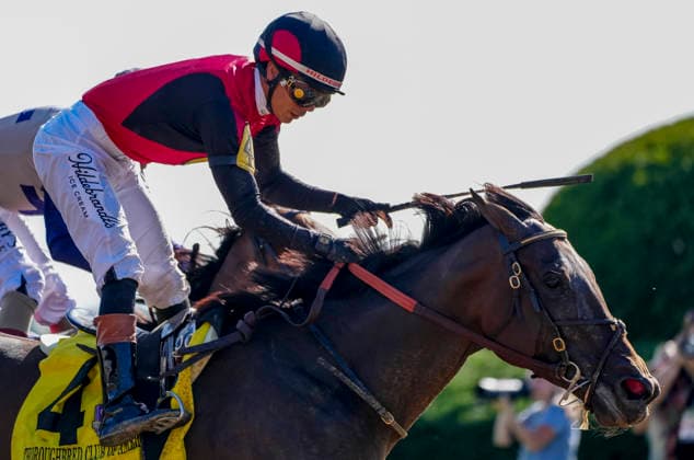 October 3, 2026, Lexington, Ky, USA: Evanescence (4) ridden by Jose Ortiz wins the Thoroughbred Club of America Stakes (Grade 2) on Coolmore Turf Mile Day at Keeneland in Lexington, Kentucky on October 3, 2026. Eclipse Sportswire CSM Lexington USA - ZUMAcs17 20261003_faf_cs17_036 Copyright: xJessicaxMorganx