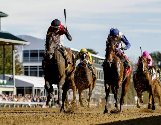 HORSE RACING 2026: Thoroughbred Club Of America WAYI Keeneland OCT 03 October 3, 2026, Lexington, Ky, USA: Evanescence (4) ridden by Jose Ortiz wins the Thoroughbred Club of America Stakes (Grade 2) on Coolmore Turf Mile Day at Keeneland in Lexington, Kentucky on October 3, 2026. Casey Laughter Eclipse Sportswire CSM(Credit Image: Â Casey Laughter Cal Media) Lexington Ky USA EDITORIAL USE ONLY Copyright: xx ZUMA-20261003_faf_cs17_059.jpg CaseyxLaughterx csmphotothree529094