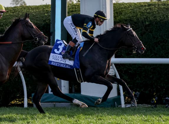 HORSE RACING 2026: Coolmore Turf Mile WAYI Keeneland OCT 03 October 3, 2026, Lexington, Ky, USA: Rhetorical (3) ridden by Irad Ortiz, Jr. wins the Coolmore Turf Mile Stakes (Grade 1) at Keeneland in Lexington, Kentucky on October 3, 2026. Casey Laughter Eclipse Sportswire CSM(Credit Image: Â Casey Laughter Cal Media) Lexington Ky USA EDITORIAL USE ONLY Copyright: xx ZUMA-20261003_faf_cs17_130.jpg CaseyxLaughterx csmphotothree529185