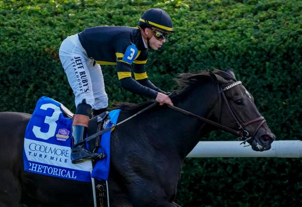 HORSE RACING 2026: Coolmore Turf Mile WAYI Keeneland OCT 03 October 3, 2026, Lexington, Ky, USA: Rhetorical (3) ridden by Irad Ortiz, Jr. wins the Coolmore Turf Mile Stakes (Grade 1) at Keeneland in Lexington, Kentucky on October 3, 2026. Jessica Morgan Eclipse Sportswire CSM(Credit Image: Â Jessica Morgan Cal Media) Lexington Ky USA EDITORIAL USE ONLY Copyright: xx ZUMA-20261003_faf_cs17_138.jpg JessicaxMorganx csmphotothree529195