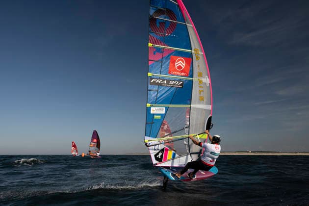 PWA - Citroen - World Windsurfing Tour Sylt 2026 - Tag 8 - Slalom Foil Men; Sylt Westerland, 03.10.2026 Alexis Mathis (Slalom Foil Men, France, FRA-997); PWA - Citroen - World Windsurfing Tour Sylt 2026 - Tag 8 - Slalom Foil Men am 03.10.2026 vor dem Brandenburger Strand - Motorboot auf Sylt Westerland (Deutschland). Copyright: xBEAUTIFULxSPORTS AndreasxDickx