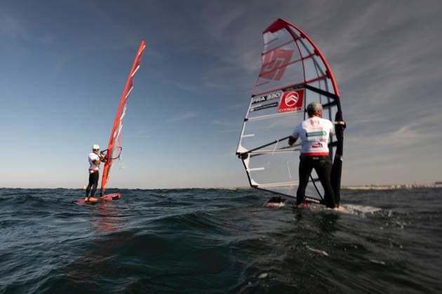 PWA - Citroen - World Windsurfing Tour Sylt 2026 - Tag 8 - Slalom Foil Men; Sylt Westerland, 03.10.2026 William Huppert (Slalom Foil Men, FRA330); PWA - Citroen - World Windsurfing Tour Sylt 2026 - Tag 8 - Slalom Foil Men am 03.10.2026 vor dem Brandenburger Strand - Motorboot auf Sylt Westerland (Deutschland). Copyright: xBEAUTIFULxSPORTS AndreasxDickx