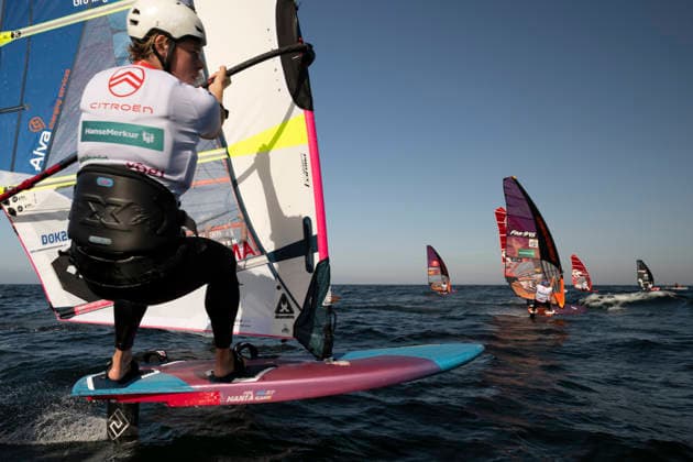 PWA - Citroen - World Windsurfing Tour Sylt 2026 - Tag 8 - Slalom Foil Men; Sylt Westerland, 03.10.2026 Sem Stroosma (Slalom Foil Men, Argentina, NED-450); PWA - Citroen - World Windsurfing Tour Sylt 2026 - Tag 8 - Slalom Foil Men am 03.10.2026 vor dem Brandenburger Strand - Motorboot auf Sylt Westerland (Deutschland). Copyright: xBEAUTIFULxSPORTS AndreasxDickx
