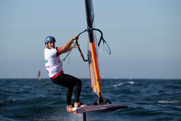 PWA - Citroen - World Windsurfing Tour Sylt 2026 - Tag 8 - Slalom Foil Men; Sylt Westerland, 03.10.2026 Bruno Martini (Slalom Foil Men, Italy, ITA-160); PWA - Citroen - World Windsurfing Tour Sylt 2026 - Tag 8 - Slalom Foil Men am 03.10.2026 vor dem Brandenburger Strand - Motorboot auf Sylt Westerland (Deutschland). Copyright: xBEAUTIFULxSPORTS AndreasxDickx