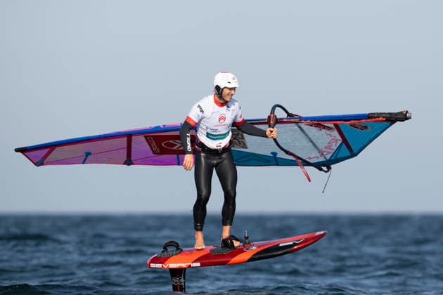 PWA - Citroen - World Windsurfing Tour Sylt 2026 - Tag 8 - Slalom Foil Men; Sylt Westerland, 03.10.2026 Balz Müller (Freestyle Men, Switzerland, SUI-21); PWA - Citroen - World Windsurfing Tour Sylt 2026 - Tag 8 - Slalom Foil Men am 03.10.2026 vor dem Brandenburger Strand - Motorboot auf Sylt Westerland (Deutschland). Copyright: xBEAUTIFULxSPORTS AndreasxDickx