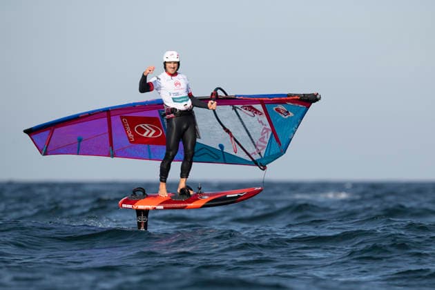 PWA - Citroen - World Windsurfing Tour Sylt 2026 - Tag 8 - Slalom Foil Men; Sylt Westerland, 03.10.2026 Balz Müller (Freestyle Men, Switzerland, SUI-21); PWA - Citroen - World Windsurfing Tour Sylt 2026 - Tag 8 - Slalom Foil Men am 03.10.2026 vor dem Brandenburger Strand - Motorboot auf Sylt Westerland (Deutschland). Copyright: xBEAUTIFULxSPORTS AndreasxDickx