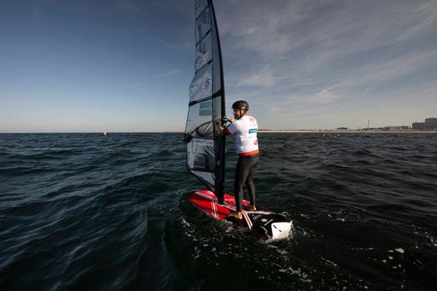 PWA - Citroen - World Windsurfing Tour Sylt 2026 - Tag 8 - Slalom Foil Men; Sylt Westerland, 03.10.2026 Bob van de Burgt (Slalom Foil Men, Netherlands, NED-737); PWA - Citroen - World Windsurfing Tour Sylt 2026 - Tag 8 - Slalom Foil Men am 03.10.2026 vor dem Brandenburger Strand - Motorboot auf Sylt Westerland (Deutschland). Copyright: xBEAUTIFULxSPORTS AndreasxDickx