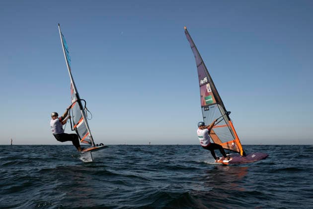 PWA - Citroen - World Windsurfing Tour Sylt 2026 - Tag 8 - Slalom Foil Men; Sylt Westerland, 03.10.2026 Pierre Macquaert (Slalom Foil Men, France, FRA-945); PWA - Citroen - World Windsurfing Tour Sylt 2026 - Tag 8 - Slalom Foil Men am 03.10.2026 vor dem Brandenburger Strand - Motorboot auf Sylt Westerland (Deutschland). Copyright: xBEAUTIFULxSPORTS AndreasxDickx