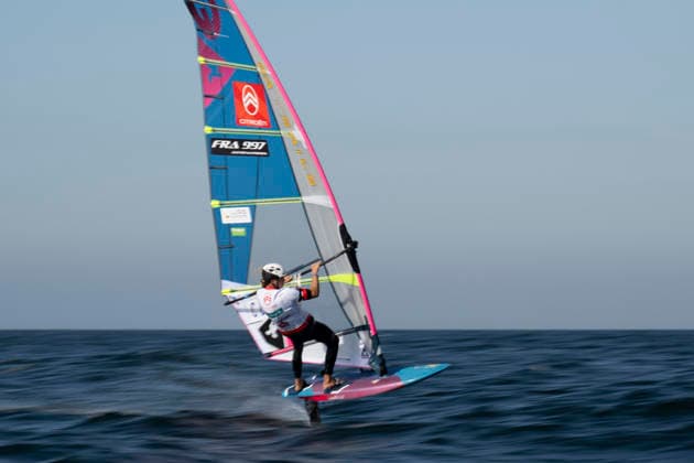 PWA - Citroen - World Windsurfing Tour Sylt 2026 - Tag 8 - Slalom Foil Men; Sylt Westerland, 03.10.2026 Alexis Mathis (Slalom Foil Men, France, FRA-997); PWA - Citroen - World Windsurfing Tour Sylt 2026 - Tag 8 - Slalom Foil Men am 03.10.2026 vor dem Brandenburger Strand - Motorboot auf Sylt Westerland (Deutschland). Copyright: xBEAUTIFULxSPORTS AndreasxDickx