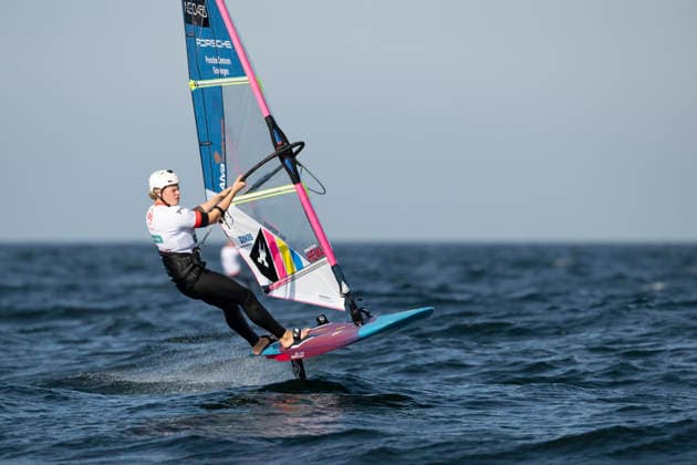 PWA - Citroen - World Windsurfing Tour Sylt 2026 - Tag 8 - Slalom Foil Men; Sylt Westerland, 03.10.2026 Sem Stroosma (Slalom Foil Men, Argentina, NED-450); PWA - Citroen - World Windsurfing Tour Sylt 2026 - Tag 8 - Slalom Foil Men am 03.10.2026 vor dem Brandenburger Strand - Motorboot auf Sylt Westerland (Deutschland). Copyright: xBEAUTIFULxSPORTS AndreasxDickx