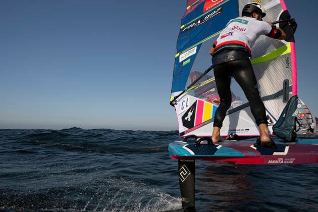 PWA - Citroen - World Windsurfing Tour Sylt 2026 - Tag 8 - Slalom Foil Men; Sylt Westerland, 03.10.2026 Alexis Mathis (Slalom Foil Men, France, FRA-997); Maciek Rutkowski (Slalom Foil Men, Poland, POL-23); PWA - Citroen - World Windsurfing Tour Sylt 2026 - Tag 8 - Slalom Foil Men am 03.10.2026 vor dem Brandenburger Strand - Motorboot auf Sylt Westerland (Deutschland). Copyright: xBEAUTIFULxSPORTS AndreasxDickx