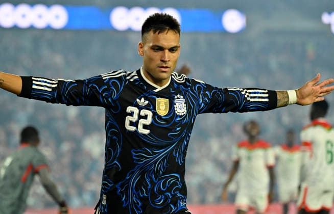 Lautaro Martinez Argentina vs Burkina Faso Foto: FOTOBAIRES Amistoso. Copyright: xjuanbaezphxJUANxMANUELxBAEZx