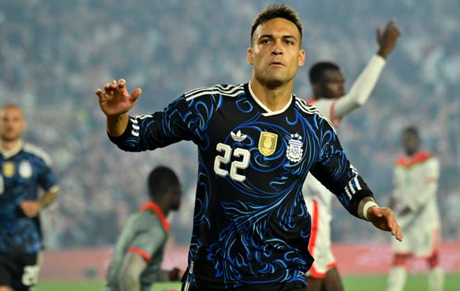 Lautaro Martinez Argentina vs Burkina Faso Foto: FOTOBAIRES Amistoso. Copyright: xjuanbaezphxJUANxMANUELxBAEZx