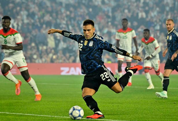 Lautaro Martinez Argentina vs Burkina Faso Foto: FOTOBAIRES Amistoso. Copyright: xjuanbaezphxJUANxMANUELxBAEZx