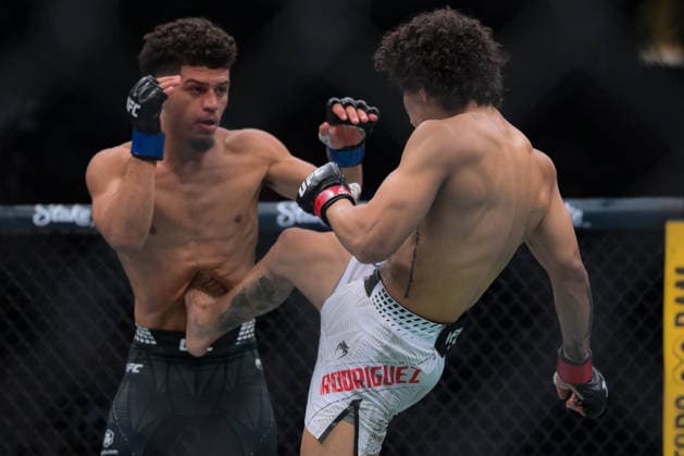 October 3, 2026, Salt Lake City, Utah, USA: IMANOL RODRIGUEZ defeated ALDEN CORIA by TKO (body kick) at 3:11 of Round 1 during UFC 332 at the Delta Arena in Utah. Salt Lake City USA - ZUMAo117 20261003_zsp_o117_081 Copyright: xMikaelxOnax