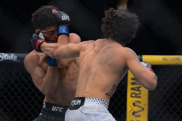 October 3, 2026, Salt Lake City, Utah, USA: IMANOL RODRIGUEZ defeated ALDEN CORIA by TKO (body kick) at 3:11 of Round 1 during UFC 332 at the Delta Arena in Utah. Salt Lake City USA - ZUMAo117 20261003_zsp_o117_076 Copyright: xMikaelxOnax