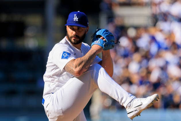 October 3, 2026, Los Angeles, California, USA: Relief pitcher, Tanner Scott 66 of the Los Angeles Dodgers during a NLDS Game 1 against the Atlanta Braves on Saturday October 3, 2026 at Dodger Stadium in Los Angeles, California. JAVIER ROJAS PI Los Angeles USA - ZUMAp124 20261003_zaa_p124_015 Copyright: xJavierxRojasx