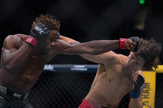 October 3, 2026, Salt Lake City, Utah, USA: ROMAN KOPYLOV defeated ATEBA GAUTIER by TKO (strikes) at 3:12 of Round 1 during UFC 332 at the Delta Arena in Utah. Salt Lake City USA - ZUMAo117 20261003_zsp_o117_098 Copyright: xMikaelxOnax
