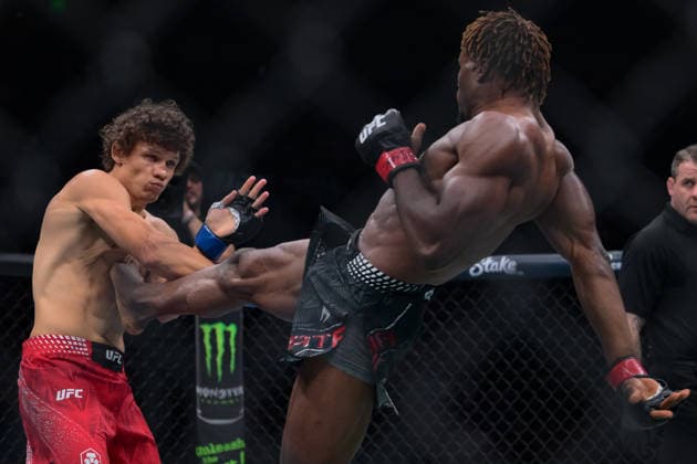 October 3, 2026, Salt Lake City, Utah, USA: ROMAN KOPYLOV defeated ATEBA GAUTIER by TKO (strikes) at 3:12 of Round 1 during UFC 332 at the Delta Arena in Utah. Salt Lake City USA - ZUMAo117 20261003_zsp_o117_099 Copyright: xMikaelxOnax