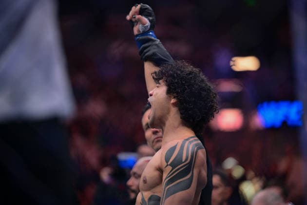 October 3, 2026, Salt Lake City, Utah, USA: PAYTON TALBOTT defeated DEIVESON FIGUEIREDO by TKO (strikes) at 2:09 of Round 1 during UFC 332 at the Delta Arena in Salt Lake City. Salt Lake City USA - ZUMAo117 20261003_zsp_o117_157 Copyright: xMikaelxOnax
