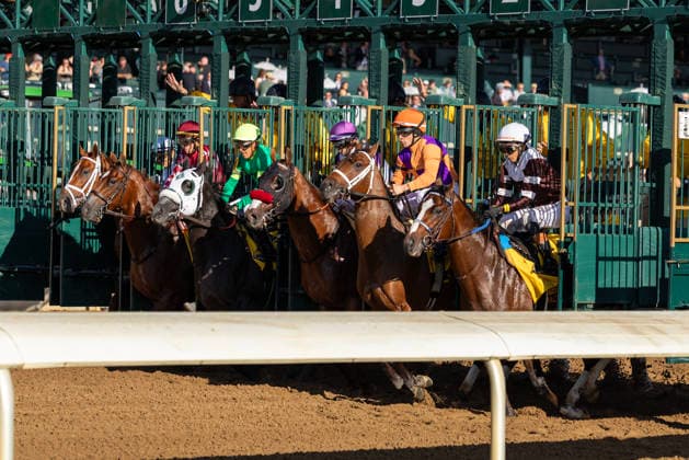 October 3, 2026, Lexington, Ky, USA: American History (6) ridden by John Velazquez wins the Breeders Futurity on October 3, 2026. Candice Chavez Eclipse Sportswire CSM Lexington USA - ZUMAcs17 20261003_faf_cs17_269 Copyright: x {Serialx