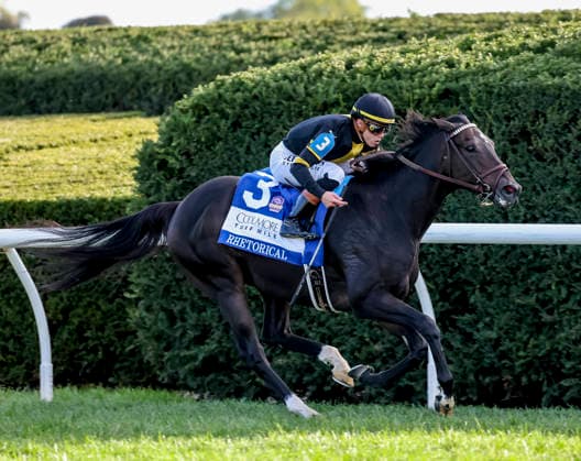 HORSE RACING 2026: Coolmore Turf Mile WAYI Keeneland OCT 03 October 3, 2026, Lexington, Ky, USA: Rhetorical (3) ridden by Irad Ortiz, Jr. wins the Coolmore Turf Mile Stakes (Grade 1) at Keeneland in Lexington, Kentucky on October 3, 2026. Tim Sudduth Eclipse Sportswire CSM(Credit Image: Â Tim Sudduth Cal Media) Lexington Ky USA EDITORIAL USE ONLY Copyright: xx ZUMA-20261003_faf_cs17_278.jpg TimxSudduthx csmphotothree530221