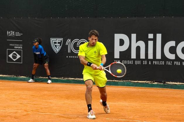 RECORD DATE NOT STATED Justo (Argentina) against Barrios Vera (Chile) in the quarterfinals of the ATP, Tennis Herren Challenger Curitiba. Curitiba (PR), 03 10 2026 - ATP Challenger Curitiba Justo Barrios Vera - Tennis player Guido Ivan Justo (ARG) against Tomas Barrios Vera (CHI) valid for the quarterfinals of the ATP Challenger Curitiba, at the Graciosa Country Club on the afternoon of Saturday, October 3, 2026.(Foto: Edson De Souza Thenews2 imago images) SPO  Copyright: xEdsonxDexSouzax