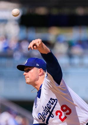 October 3, 2026, Los Angeles, California, USA: Starting pitcher, Tarik Skubal 29 of the Los Angeles Dodgers during NLDS Game 1 against the Atlanta Braves on Saturday October 3, 2026 at Dodger Stadium in Los Angeles, California. Dodgers defeat Braves, 5-3, in NLDS Game 1. JAVIER ROJAS PI Los Angeles USA - ZUMAp124 20261003_zaa_p124_045 Copyright: xJavierxRojasx