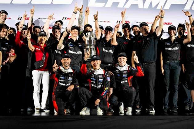 AUTO - IMSA - PETIT LE MANS 2026 31 AITKEN Jack (gbr), BAMBER Earl (nzl), VESTI Frederik (dnk), Cadillac Whelen, Cadillac V-Series.R, portrait during the 2026 Motul Petit Le Mans, 11th round of the 2026 IMSA WeatherTech SportsCar Championship, from October 1 to 3, 2026 on the Michelin Raceway Road Atlanta in Braselton, Georgia, United States of America - BraseltonUnited States Copyright: xFabrizioxBoldonix