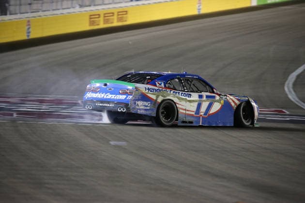 LAS VEGAS, NV - OCTOBER 03: Corey Day ( 17 Hendrick Motorsports HendrickCars.com Chevrolet) does a burnout after winning the NASCAR, Motorsport, USA O Reilly Auto Parts Series Focused Health 302 playoff race at Las Vegas Motor Speedway Saturday Oct. 3, 2026 in Las Vegas, Nevada. (Photo by Matthew Bolt Icon Sportswire) AUTO: OCT 03 NASCAR O™Reilly Auto Parts Series Focused Health 302 EDITORIAL USE ONLY Icon296000361812400