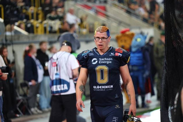 Florian Finke (Dresden Monarchs, 0), Dresden Monarchs vs Potsdam Royals, American Football, GFL, German Football League, Season 2026, GFL-Bowl, 03.10.2026, GFLBowl2026 Photo: PFA Klaus Sack Dresden Rudolf-Harbig-Stadion Deutschland Copyright: xPFA KlausxSackx