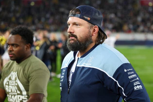 Martin Schmidt (Dresden Monarchs, Defensive Coordinator), Dresden Monarchs vs Potsdam Royals, American Football, GFL, German Football League, Season 2026, GFL-Bowl, 03.10.2026, GFLBowl2026 Photo: PFA Klaus Sack Dresden Rudolf-Harbig-Stadion Deutschland Copyright: xPFA KlausxSackx